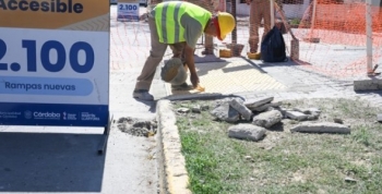 Córdoba Accesible: La Provincia ejecuta 2.100 rampas de accesibilidad en la Capital