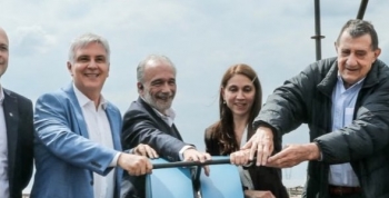 Llaryora participó de la inauguración del Parque Solar de Grupo Dinosaurio en Deán Funes