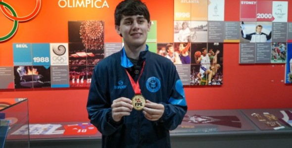 Emanuel Cena, el cordobés campeón de la Copa del Mundo de Esgrima en Lima