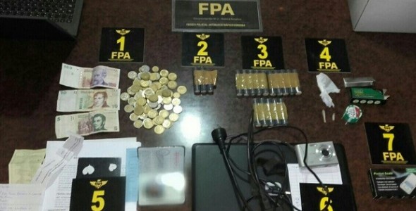ALLANAMIENTO CON SECUESTRO DE COCAÍNA EN RIO CUARTO