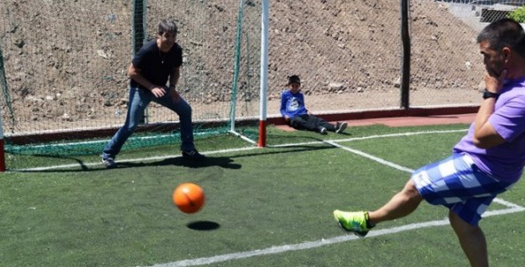 El futbolista Martín Cardetti visitó Huerta Grande
