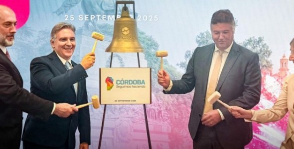 Córdoba recibió un histórico reconocimiento en la Bolsa de Luxemburgo