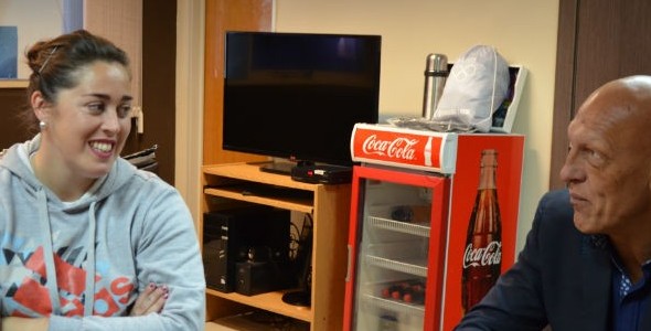 Rocío Comba visitó el Kempes