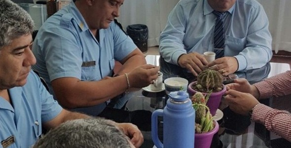 El Director de la Departamental Punilla se reunió con el intendente de Huerta Grande