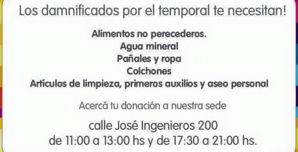 El PRO local y una campaña por los inundados litoraleños