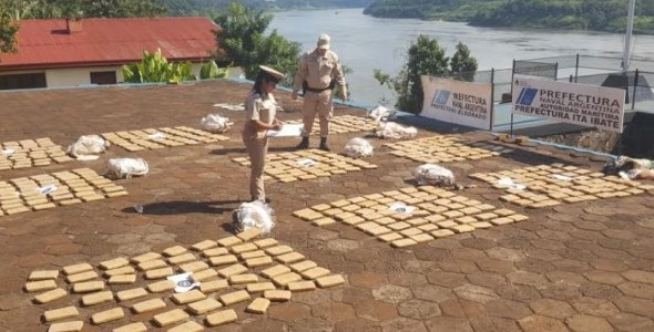Incautaron más de 288 kilos de marihuana en Misiones