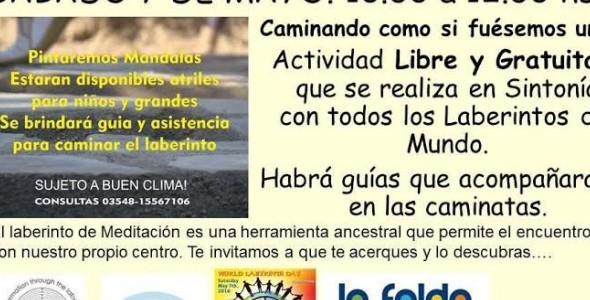 Actividades en La Falda en la Plaza por el Día Mundial del Laberinto