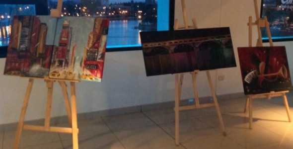 Arrancó Expo Arte Villa Carlos Paz en Puente Uruguay