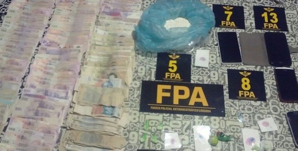 Dos detenidos con más de 300 dosis de cocaína en Marcos Juárez
