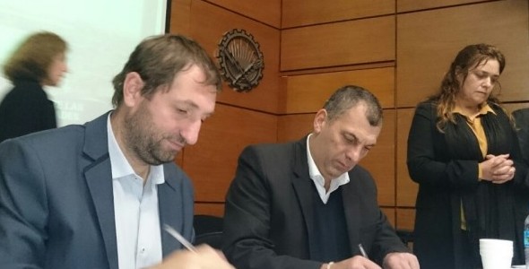 Villa Giardino firmó el convenio de Planificación Territorial