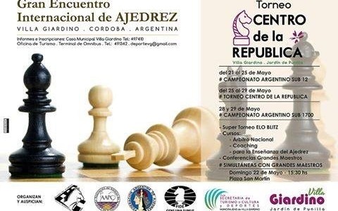 SE JUEGA EN VILLA GIARDINO EL FESTIVAL INTERNACIONAL DE AJEDREZ