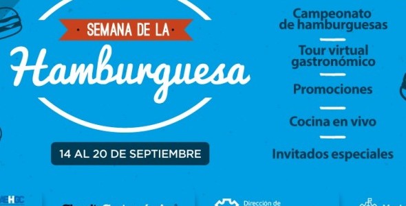 Del 14 al 20 de Septiembre se realizará la Semana de la Hamburguesa