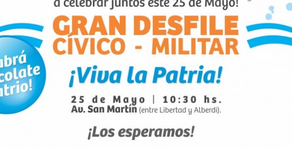 CARLOS PAZ EPICENTRO DEL ACTO OFICIAL DEL 25 DE MAYO