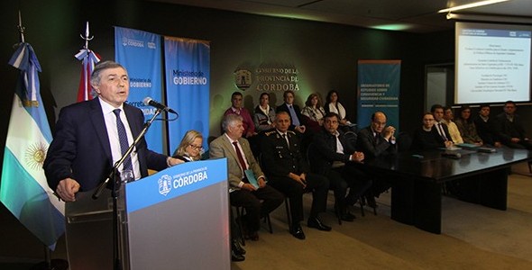 La Provincia de Córdoba presentó los índices delictivos de 2016