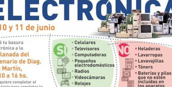 SEGUNDA CAMPAÑA DE RECOLECCIÓN DE BASURA ELECTRÓNICA EN LA FALDA 