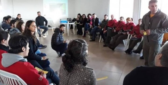 SE DESARROLLÓ EN CARLOS PAZ EL TALLER DE MANEJO DEL FUEGO Y CONTROL DE INCENDIOS