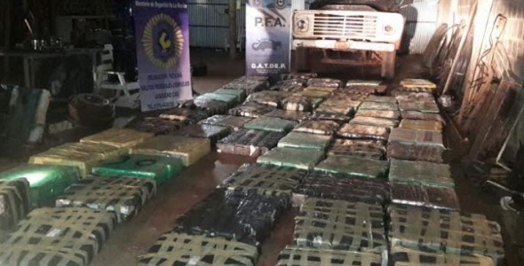 OPERATIVO GALPÓN VERDE: INCAUTARON CASI DE 2 TONELADAS DE MARIHUANA EN MISIONES