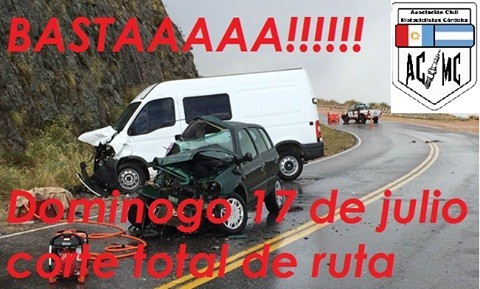 Motociclistas de Córdoba proponen el corte de la ruta de las Altas Cumbres  