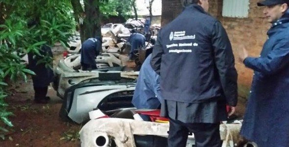 Operativo Patio de fierro en Posadas: acopiaban autopartes ilegales