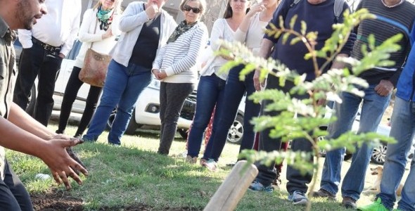 SE LLEVÓ A CABO LA JORNADA DE ENTREGA DE ÁRBOLES NATIVOS EN VILLA DEL LAGO EN CARLOS PAZ