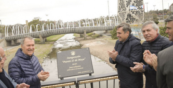 Schiaretti inauguró el nuevo puente 25 de Mayo