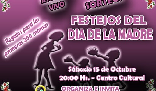 Festejos por el Día de la Madre en el Centro Cultural Tanti.