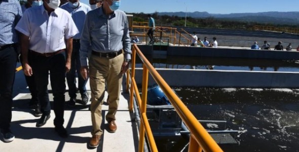 Traslasierra: Schiaretti habilitó la planta de tratamiento de efluentes y anunció nuevas obras