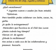 La Agrupación Mujeres Solidarias VCP colecta juguetes y golosinas para celebrar el Día del Niño