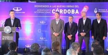 Macri inauguró obras en el Aeropuerto de Córdoba