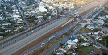 Altonivel sobre la Ruta 19 en Malvinas Argentinas