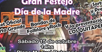 GRAN FESTEJO DEL DÍA DE LA MADRE EN HUERTA GRANDE