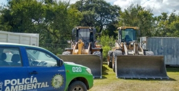 Policía Ambiental frenó las actividades en una cantera de Alta Gracia