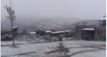 Primer nevada del año en Altas Cumbres