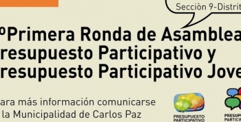 PRESUPUESTO PARTICIPATIVO: PRIMERA RONDA DE ASAMBLEAS 2017/2018 EN CARLOS PAZ