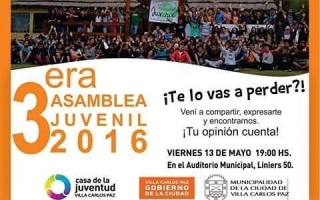Se viene la 3º Asamblea Juvenil 2016