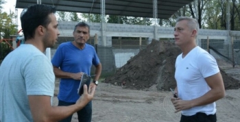 AVANZAN LAS OBRAS EN EL POLIDEPORTIVO COLINAS DE CARLOS PAZ