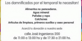 El PRO local y una campaña por los inundados litoraleños