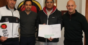 ENTREGARON SUBSIDIOS A SERGIO ALBA (JUDO)  Y CLUB LOS GIGANTES