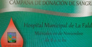 Campaña de donación de sangre en La Falda