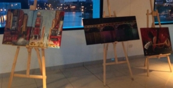 Arrancó Expo Arte Villa Carlos Paz en Puente Uruguay