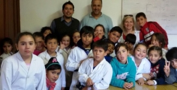 Alumnos del Colegio José María Paz visitando el municipio‏ de La Falda