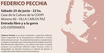 FEDERICO PECCHIA EN LA CASA DE LA CULTURA DE LA COOPI