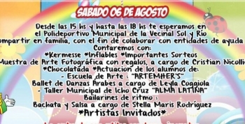  Llega el 1er Festival Solidario por el Mes del Niño en Villa Carlos Paz