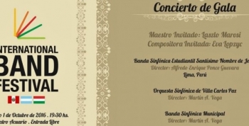 CONCIERTO DE GALA CON BANDAS INTERNACIONALES EN CARLOS PAZ