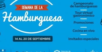 Del 14 al 20 de Septiembre se realizará la Semana de la Hamburguesa