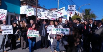 Abogados marcharon por el nuevo edificio de Tribunales