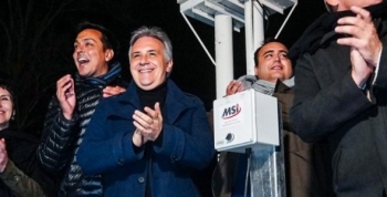Llaryora inauguró la iluminación del primer tramo de la Circunvalación de Río Cuarto