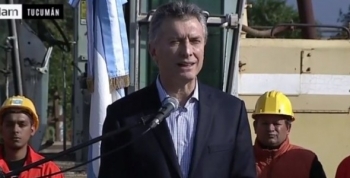 Macri lanzó el Plan Nacional del Agua y se comprometió a crear 200.000 puestos de trabajo