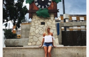 Noelia Marzol posó con el Cucú