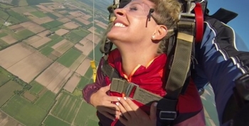 Noelia Marzol se tiro desde 3000 mil metros de altura